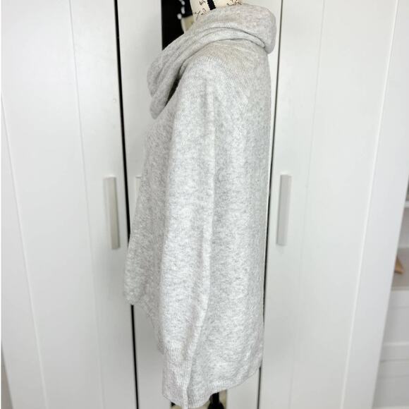 Anthropologie Ruby Moon Gray Alpaca Blend Cowl Neck Sweater Pullover Size Small - Picture 2 of 7